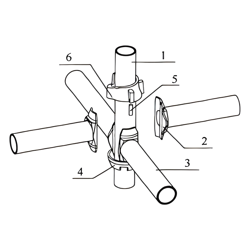 Bowl buckle type steel pipe support